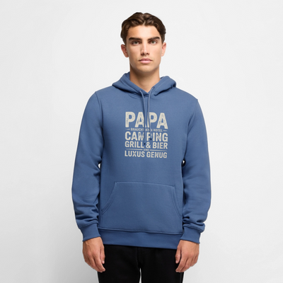 Väter sind Helden - Herren Camping Hoodie - Taubenblau