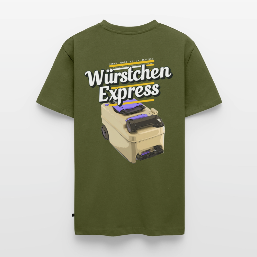 Würstchen Express - Herren Camping T-Shirt - Khaki
