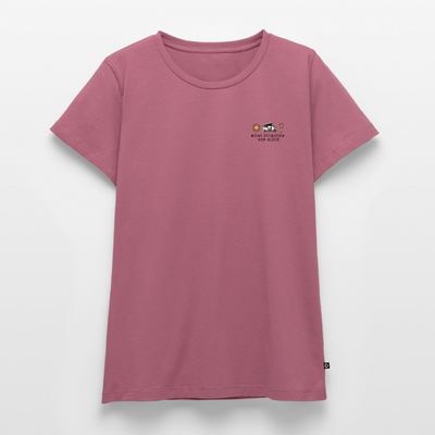 Definition von Glück - Damen Camping T-Shirt - Bulli - Mauve