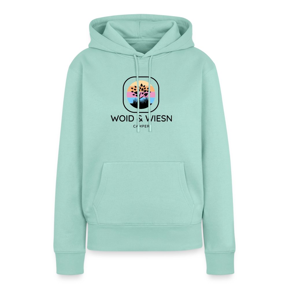 Woid & Wiesn Camper - Damen Camping Hoodie - Mint 