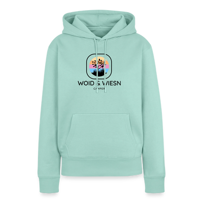 Woid & Wiesn Camper - Damen Camping Hoodie - Mint 