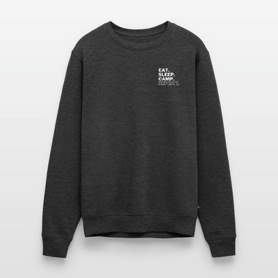 Eat Sleep Camp Repeat - Herren Camping Sweatshirt - Anthrazit meliert