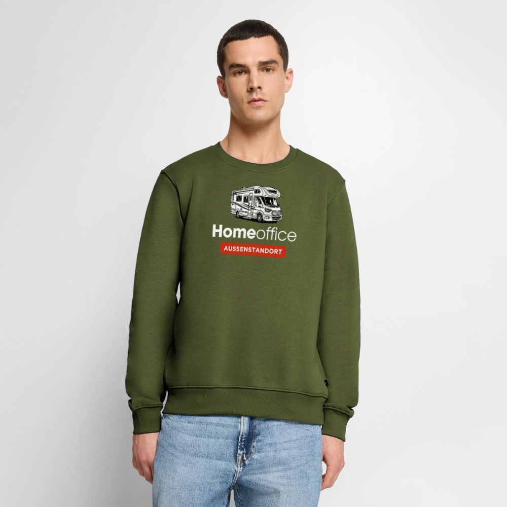 Wohnmobil Homeoffice - Herren Camping Sweatshirt - Khaki