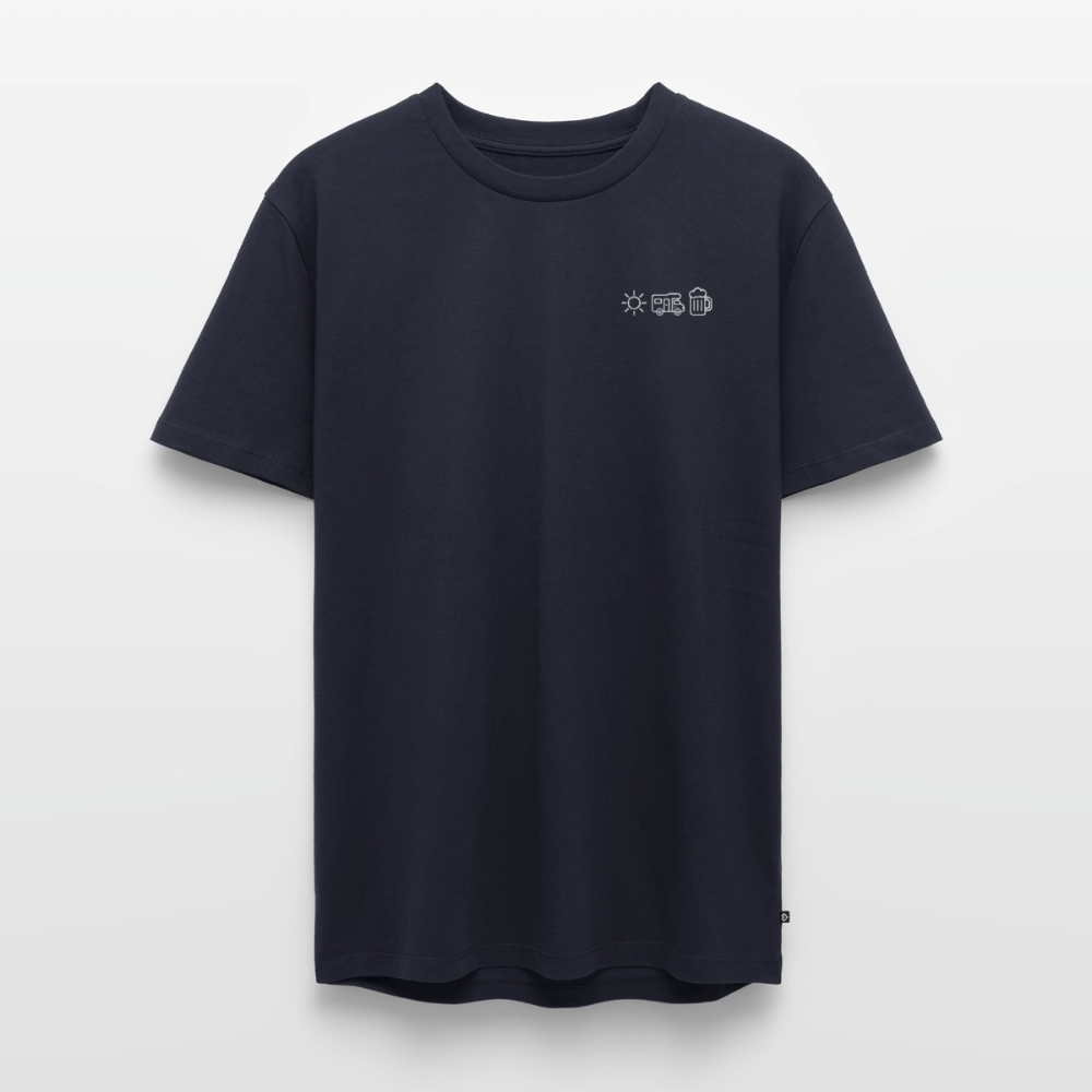Sonne Wohnmobil Bier - Herren Camping T-Shirt - Navy