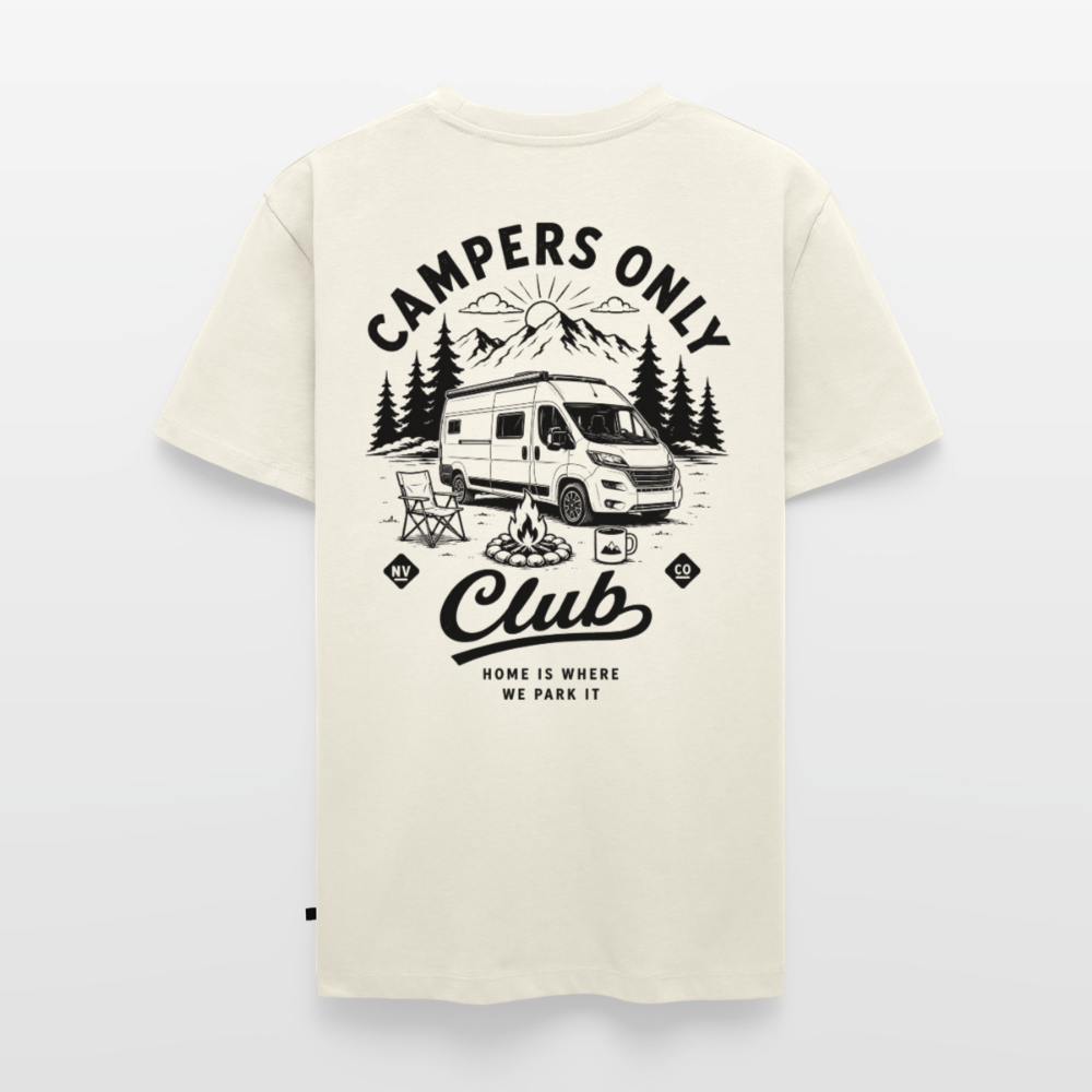 Campers Only Club - Herren Camping T-Shirt - Van - Naturweiß