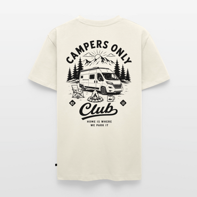 Campers Only Club - Herren Camping T-Shirt - Van - Naturweiß