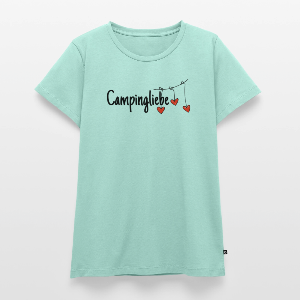 Campingliebe - Damen Camping T-Shirt - Mint 