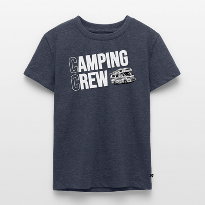 Wohnmobil Camping Crew - Kinder Camping T-Shirt - Jeansblau 