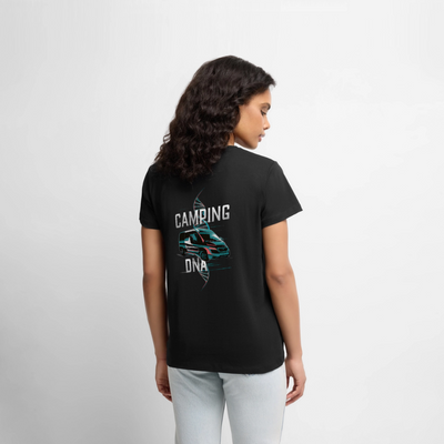 Vanlife DNA - Damen Camping T-Shirt - Schwarz