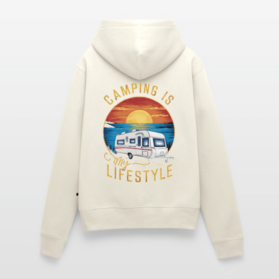 SPOD - Camping my Lifestyle - Damen Camping Hoodie - Naturweiß