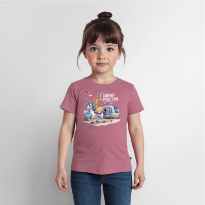 Camping Prinzessin - Kinder Camping T-Shirt - Mauve