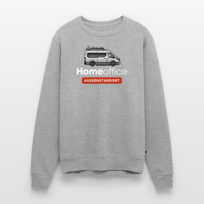 Vanlife Homeoffice - Herren Camping Sweatshirt - Grau meliert