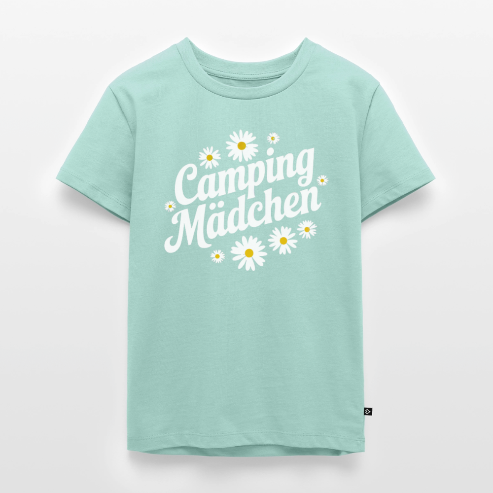 Camping Mädchen - Kinder Camping T-Shirt - Mint 