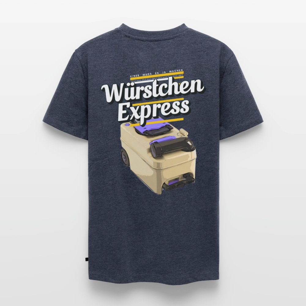 Würstchen Express - Herren Camping T-Shirt - Jeansblau 