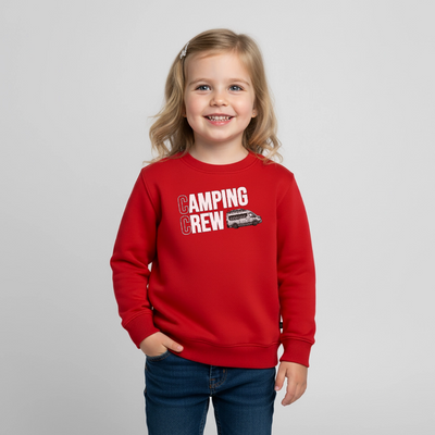 Vanlife Camping Crew - Kinder Camping Sweatshirt - Rot