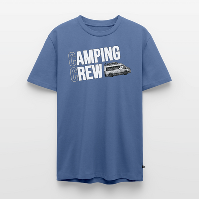 Vanlife Camping Crew - Herren Camping T-Shirt - Taubenblau