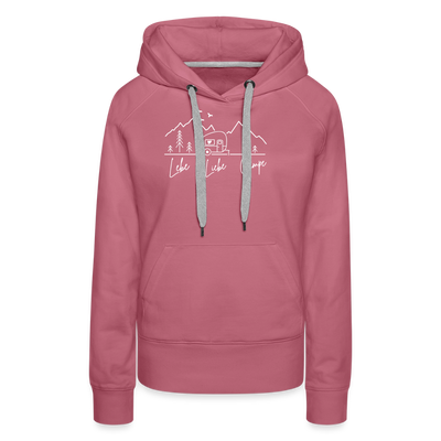 Lebe Liebe Campe - Damen Camping Hoodie - Malve