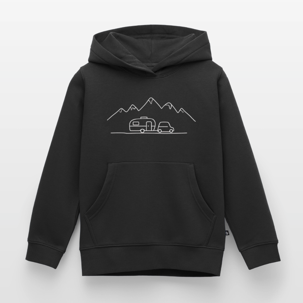 Keep it simple - Kinder Camping Hoodie - Schwarz