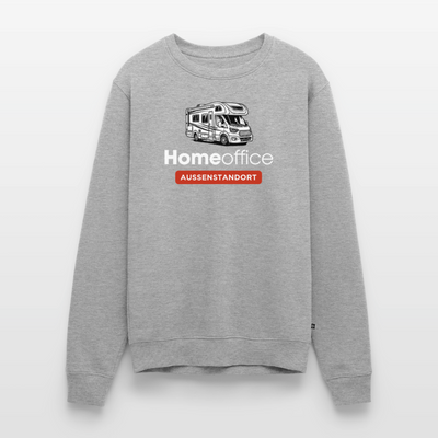 Wohnmobil Homeoffice - Herren Camping Sweatshirt - Grau meliert