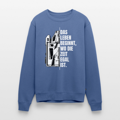 Camping ist Zeitlos - Herren Camping Sweatshirt - Vanlife - Taubenblau