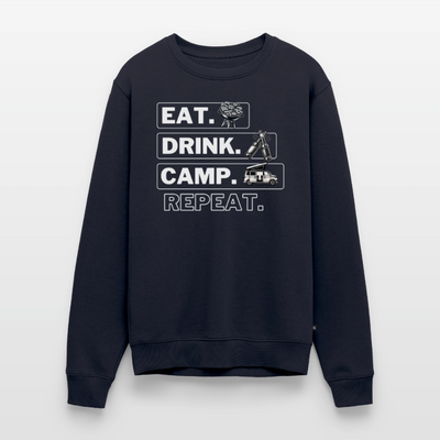 Camping Kreislauf - Herren Camping Sweatshirt - Bulli - Navy