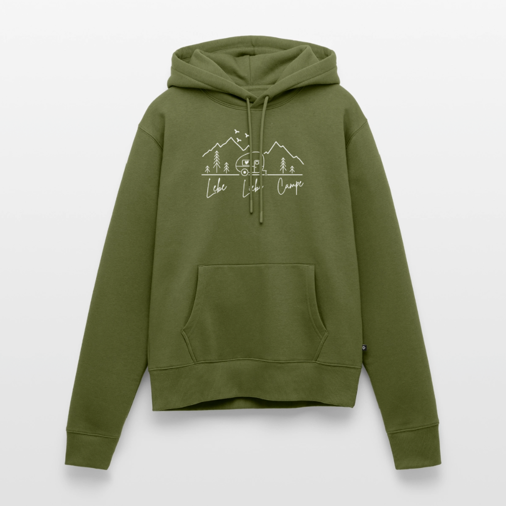 Lebe Liebe Campe - Damen Camping Hoodie - Burgunderrot