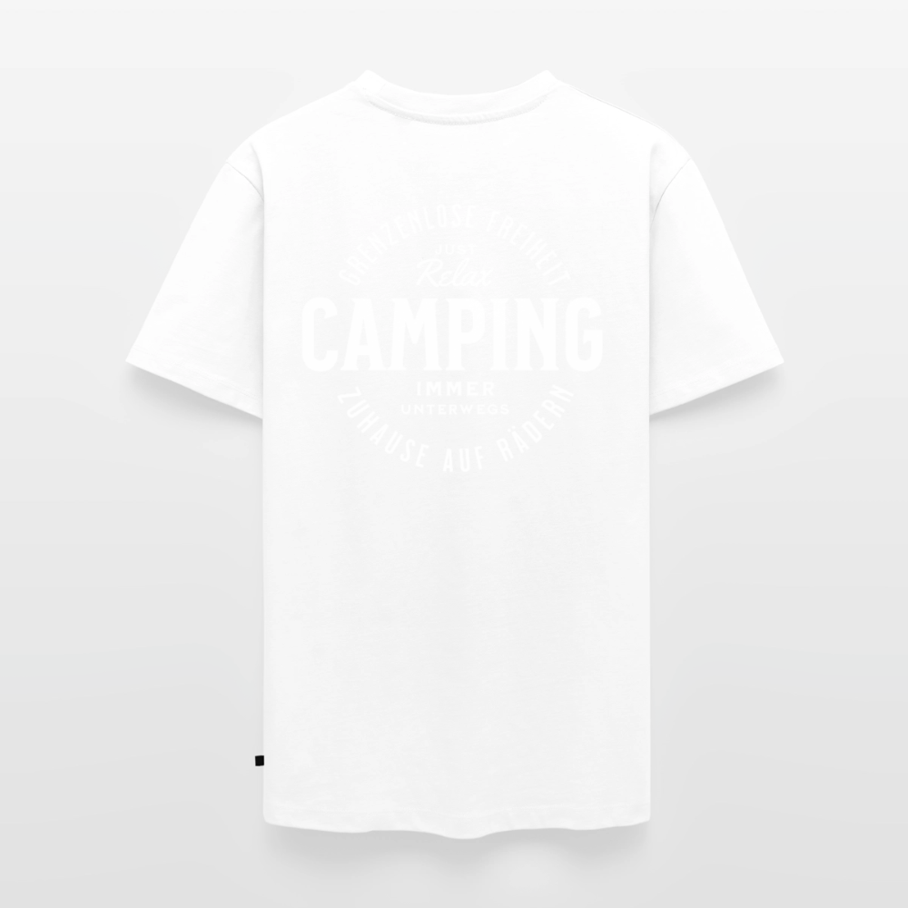 Grenzenlose Freiheit - Herren Camping T-Shirt - Weiß