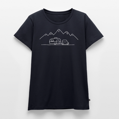 Keep it simple - Damen Camping T-Shirt - Navy