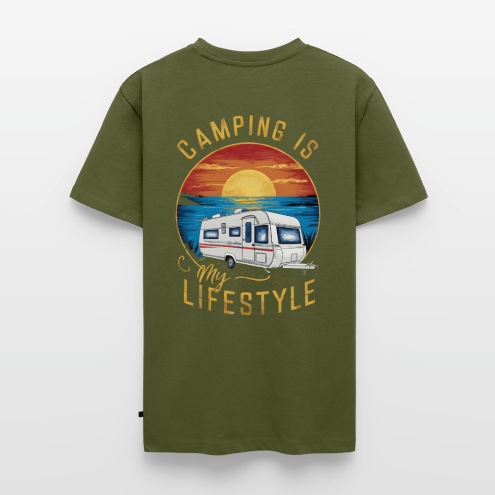 Camping my Lifestyle - Herren Camping T-Shirt - Khaki