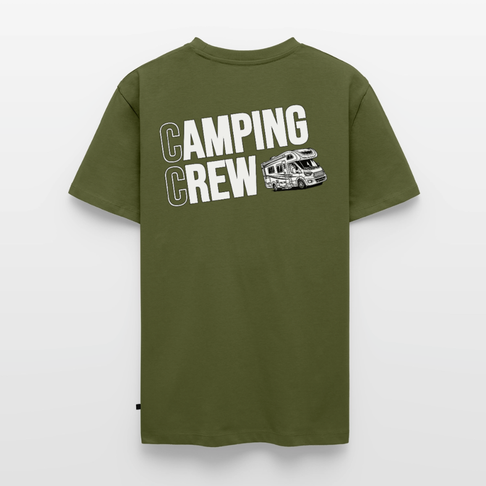 Wohnmobil Camping Crew - Herren Camping T-Shirt - Rückendruck - Khaki