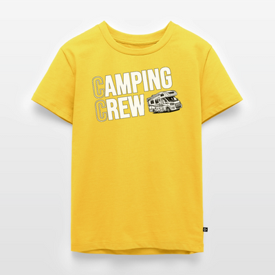 Wohnmobil Camping Crew - Kinder Camping T-Shirt - Sonnengelb