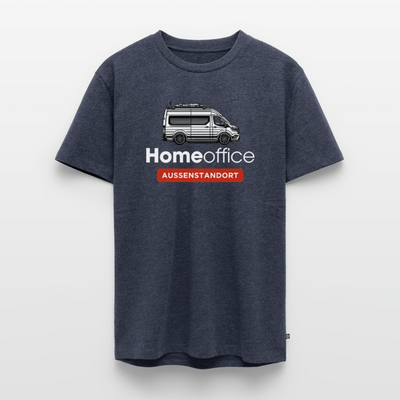 Vanlife Homeoffice - Herren Camping T-Shirt - Jeansblau 