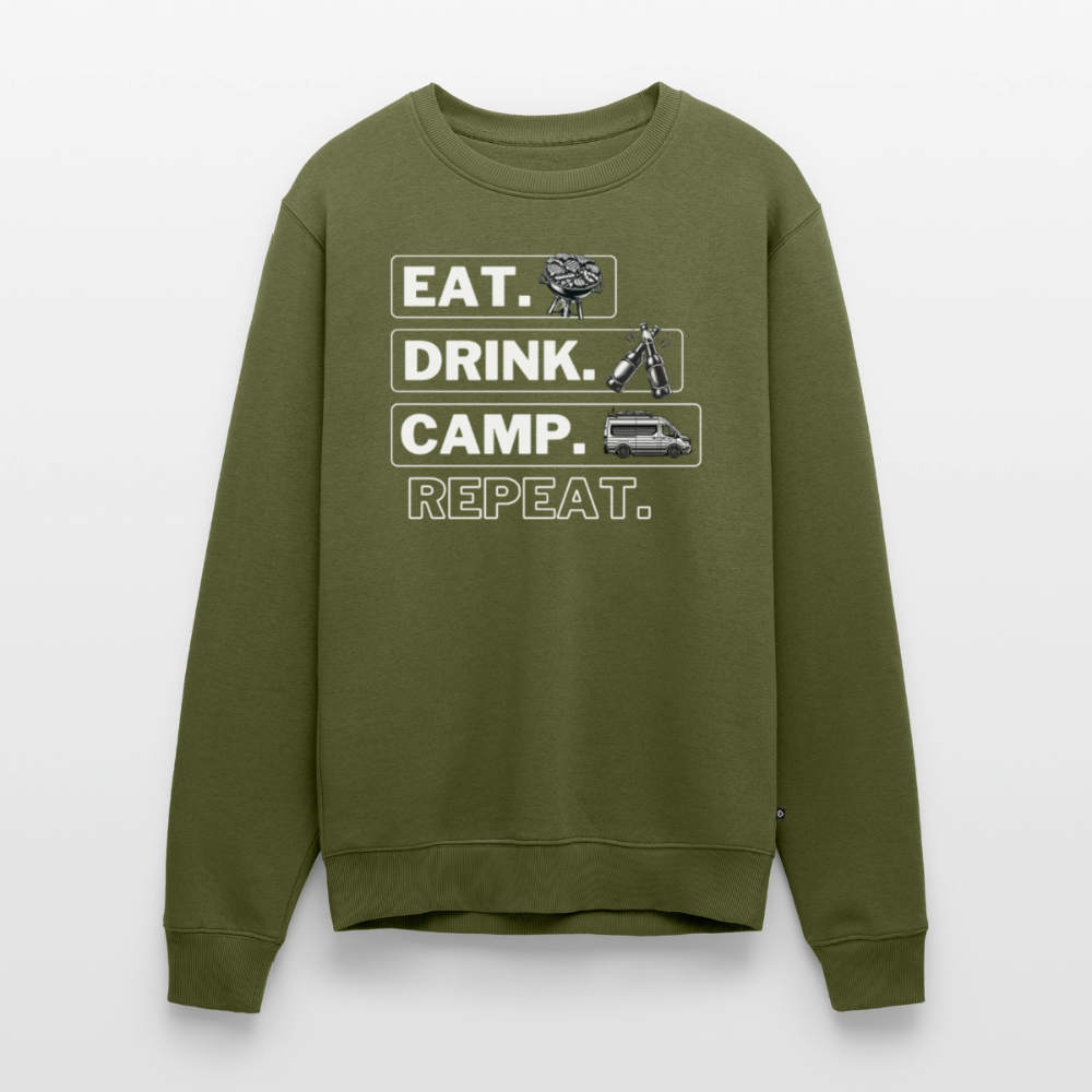 Camping Kreislauf - Herren Camping Sweatshirt - Vanlife - Khaki