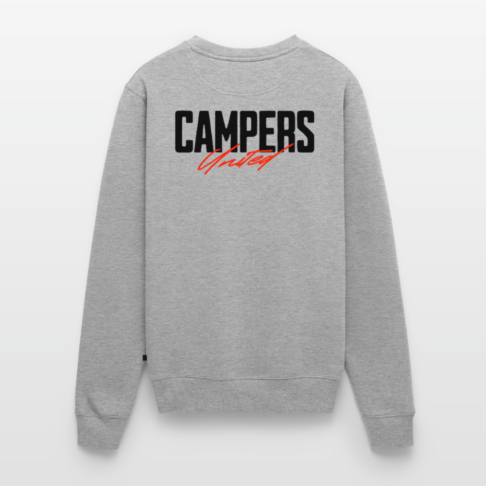 Campers United - Herren Camping Sweatshirt - Grau meliert
