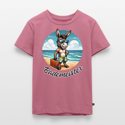 Bademeister - Kinder Camping T-Shirt - Mauve