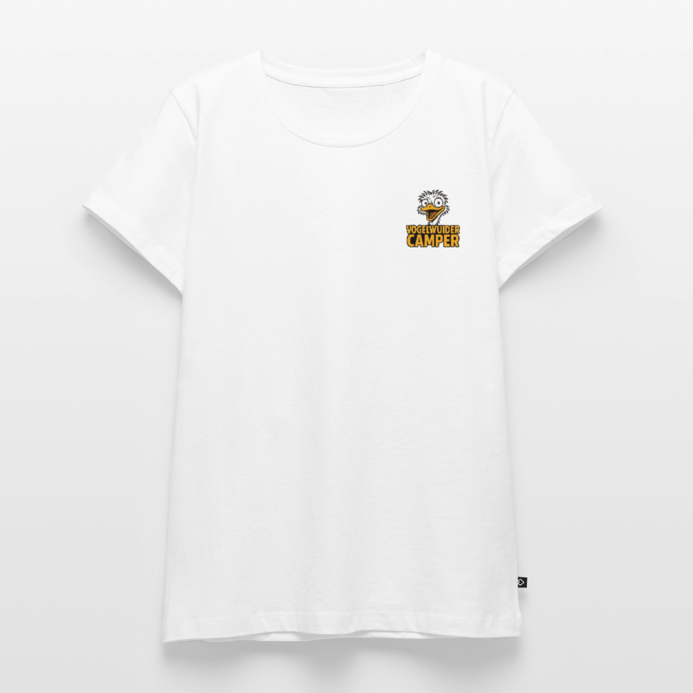 Vogelwuider Camper - Damen Camping T-Shirt - Weiß
