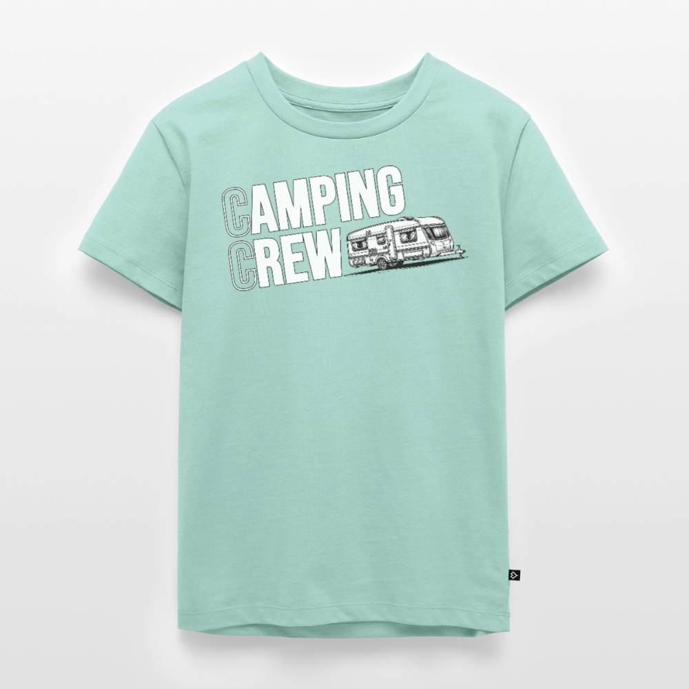 Wohnwagen Camping Crew - Kinder Camping T-Shirt - Mint 