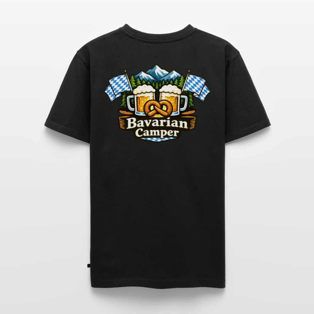 Bavarian Camper - Herren Camping T-Shirt - Schwarz