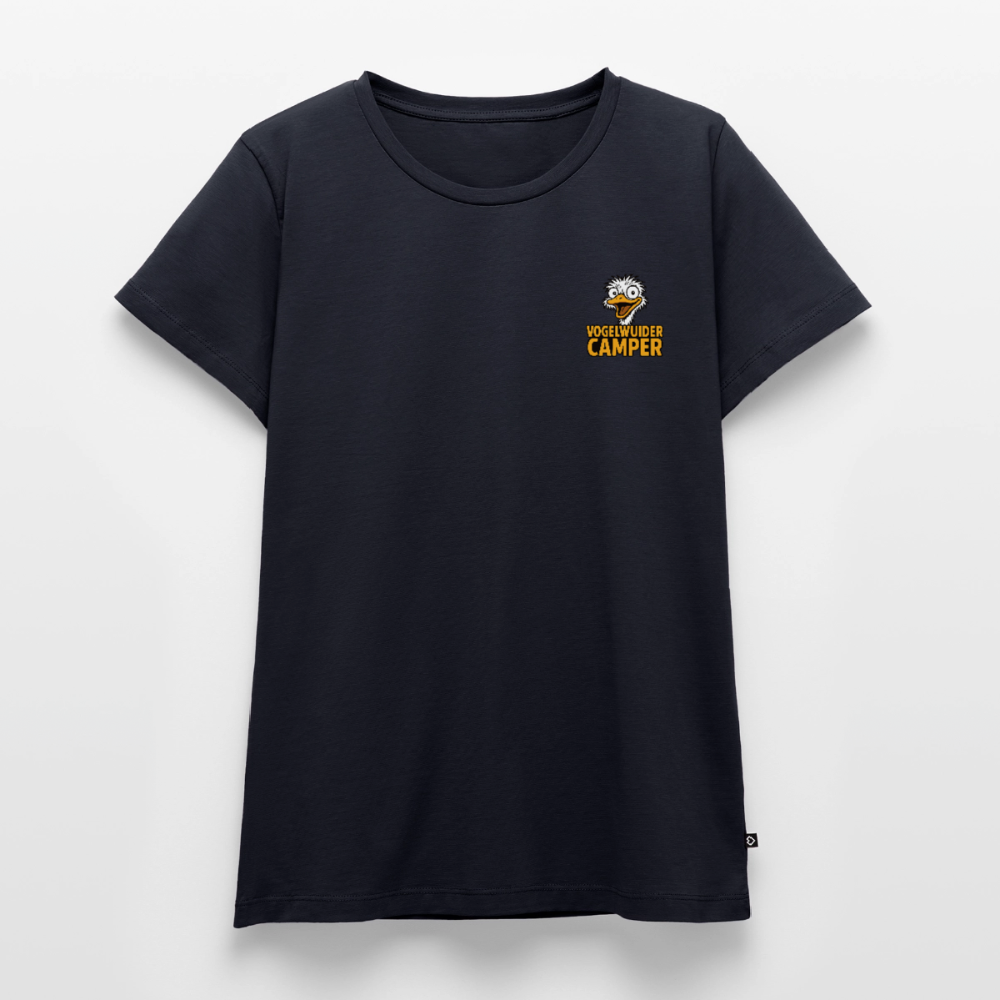 Vogelwuider Camper - Damen Camping T-Shirt - Navy