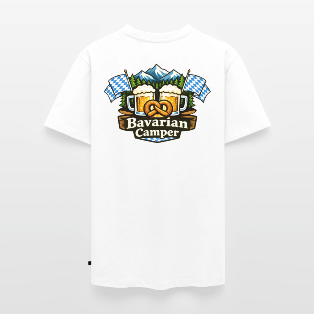 Bavarian Camper - Herren Camping T-Shirt - Weiß