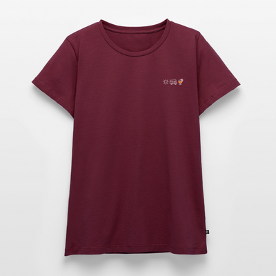 Sonne Wohnmobil Aperol - Damen Camping T-Shirt - Burgunderrot
