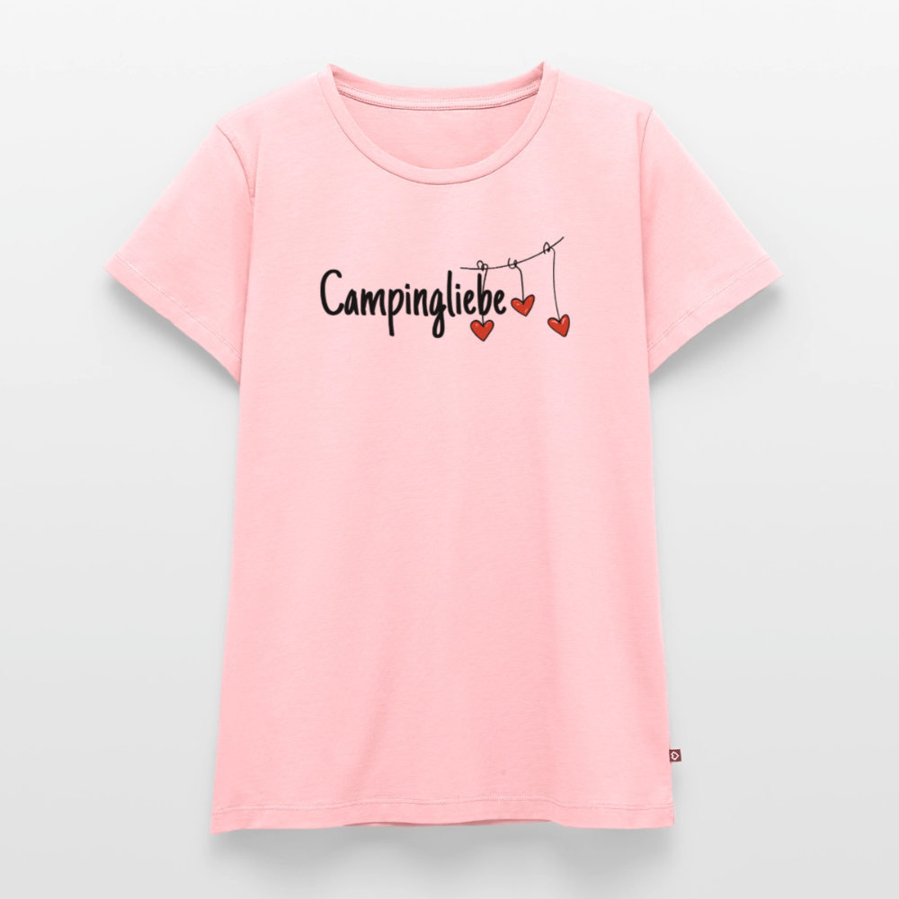 Campingliebe - Damen Camping T-Shirt - Rosa