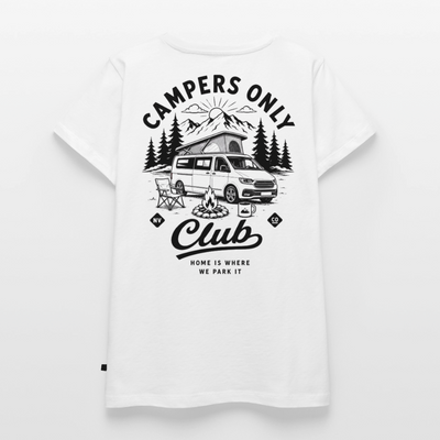 Campers Only Club - Herren Camping T-Shirt - Bulli - Weiß