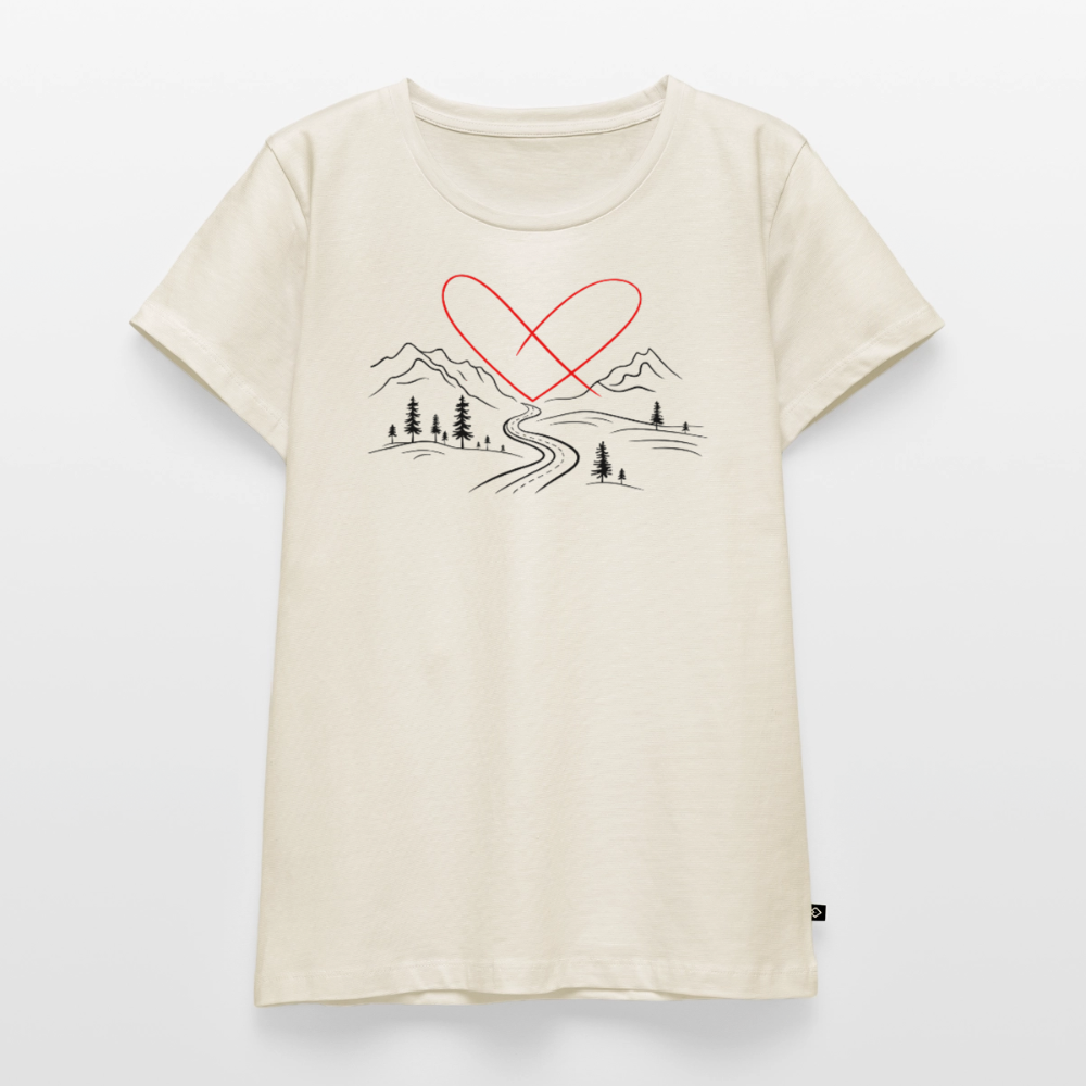 Naturliebe - Damen Camping T-Shirt - Naturweiß