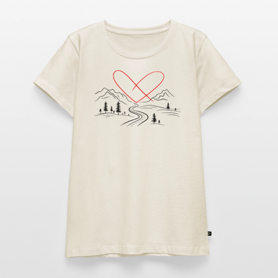 Naturliebe - Damen Camping T-Shirt - Naturweiß