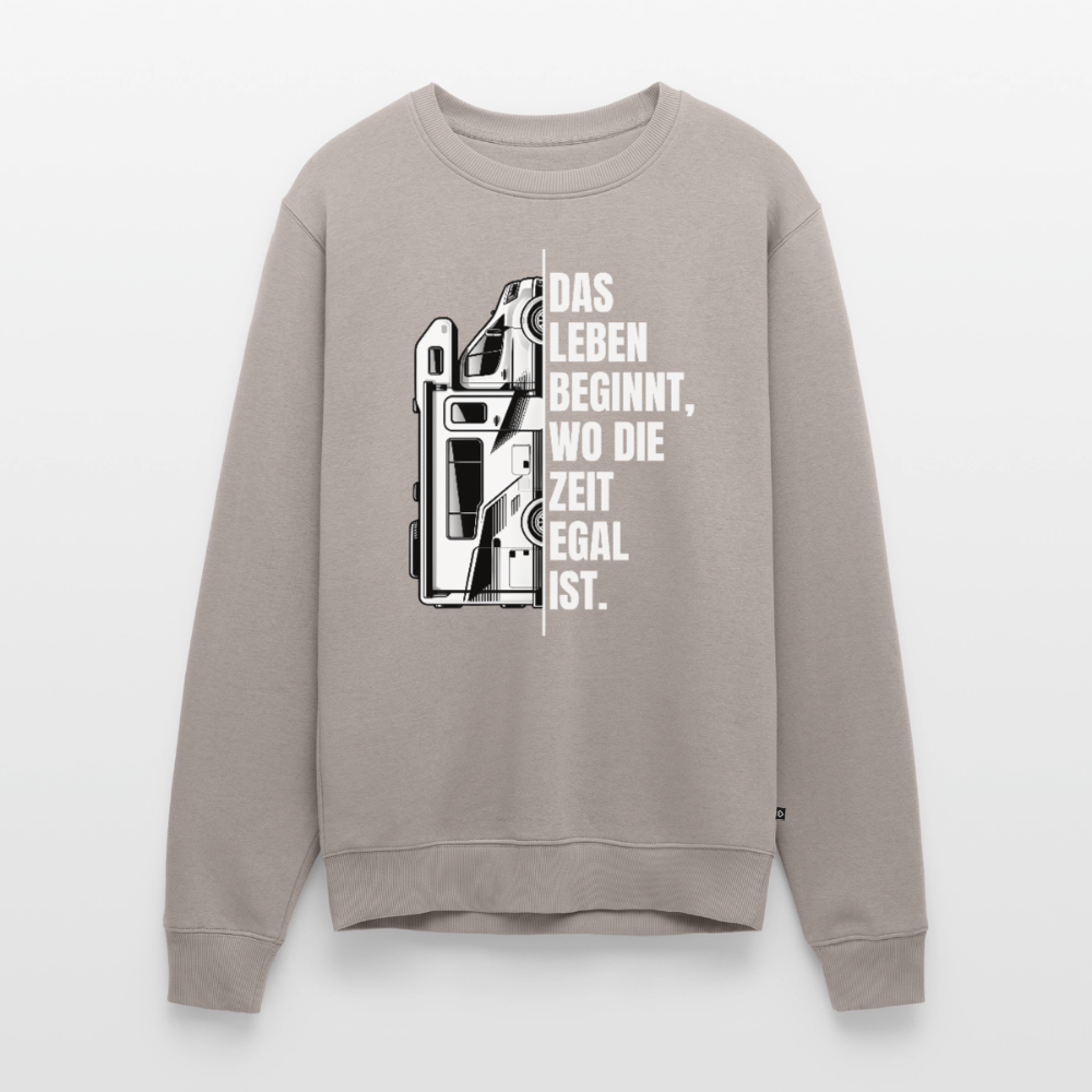 Camping ist Zeitlos - Herren Camping Sweatshirt - Vanlife - Taupe