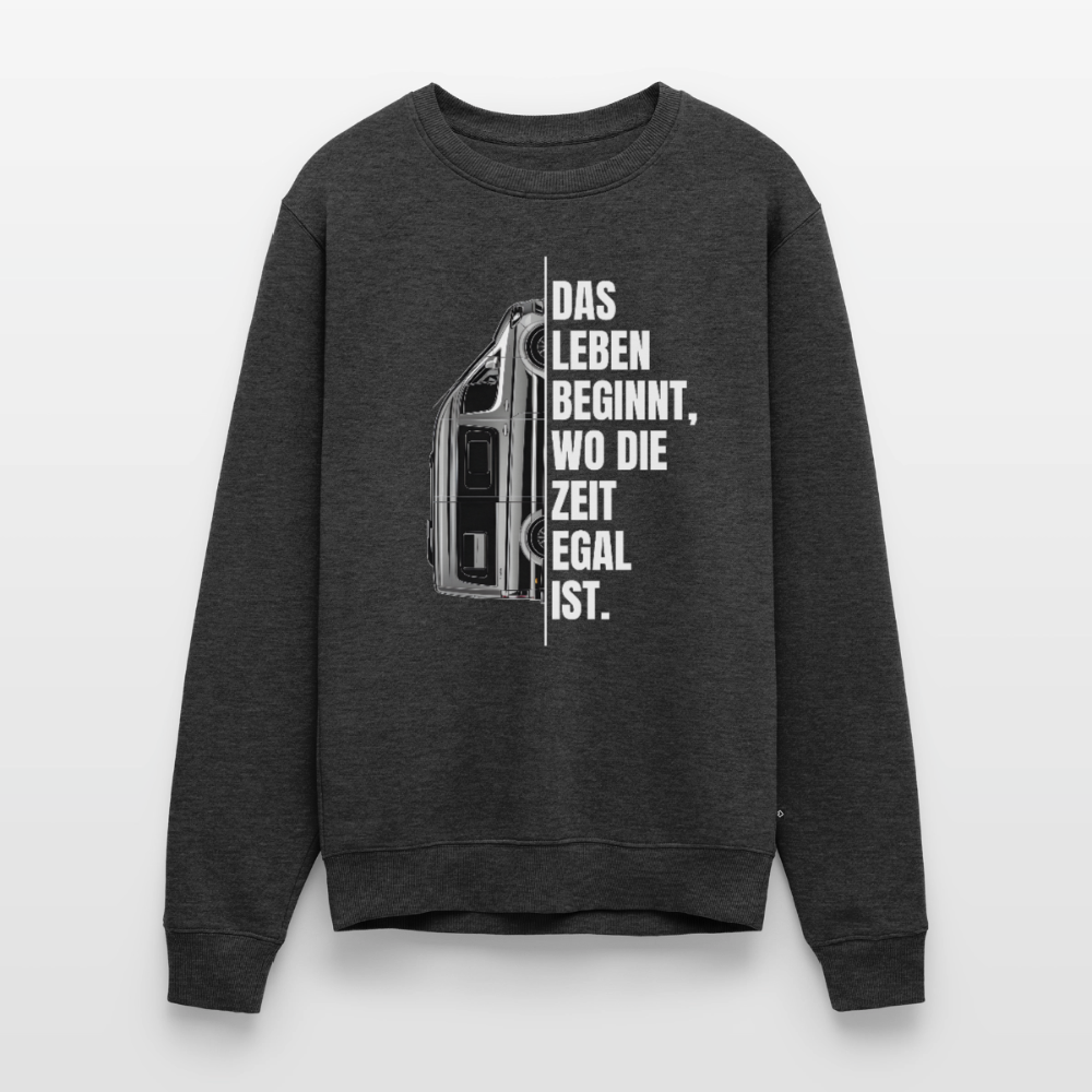 Camping ist Zeitlos - Herren Camping Sweatshirt - Vanlife - Anthrazit meliert