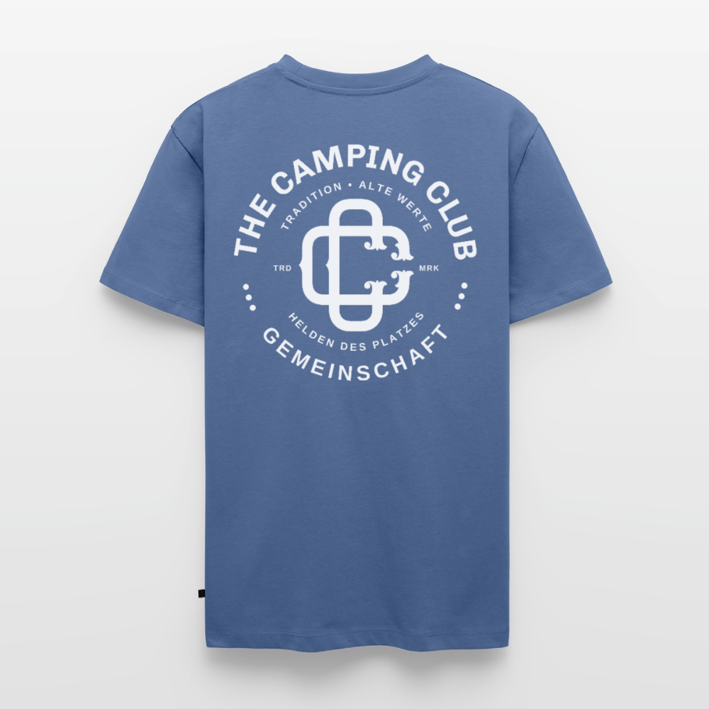 Camping Club - Herren Camping T-Shirt - Taubenblau