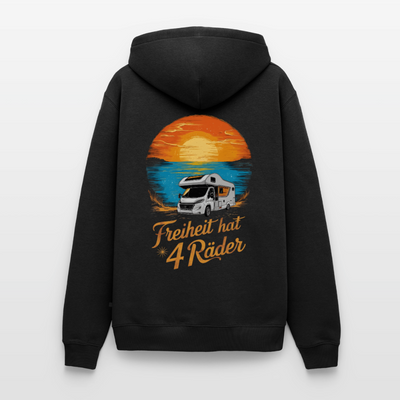Freiheit hat 4 Räder - Herren Camping Hoodie - Wohnmobil - Schwarz