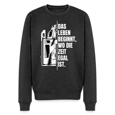 Camping ist Zeitlos - Herren Camping Sweatshirt - Vanlife - Anthrazit meliert